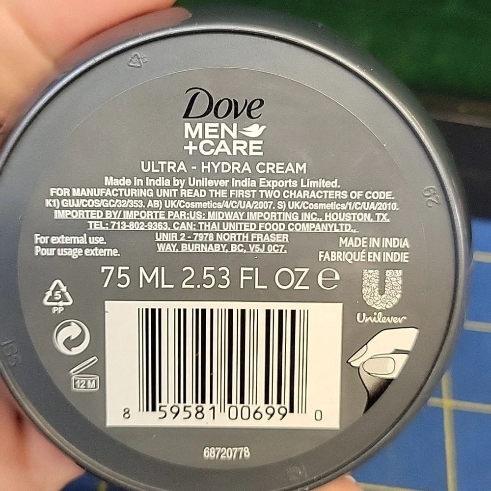 Men+Care Ultra Hydra Cream - 75ml New Sealed Jar